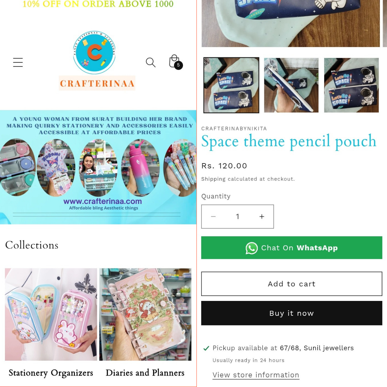 Gift Haven e-commerce interface